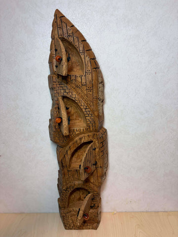 cottonwood carving whimsical house