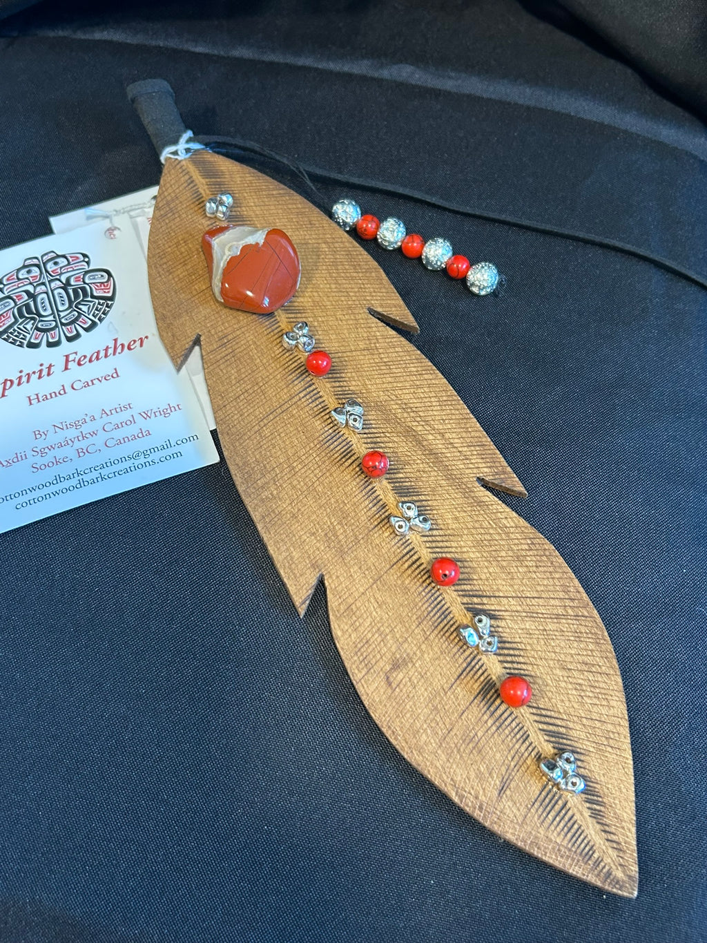 Red Jasper Spirit Feather
