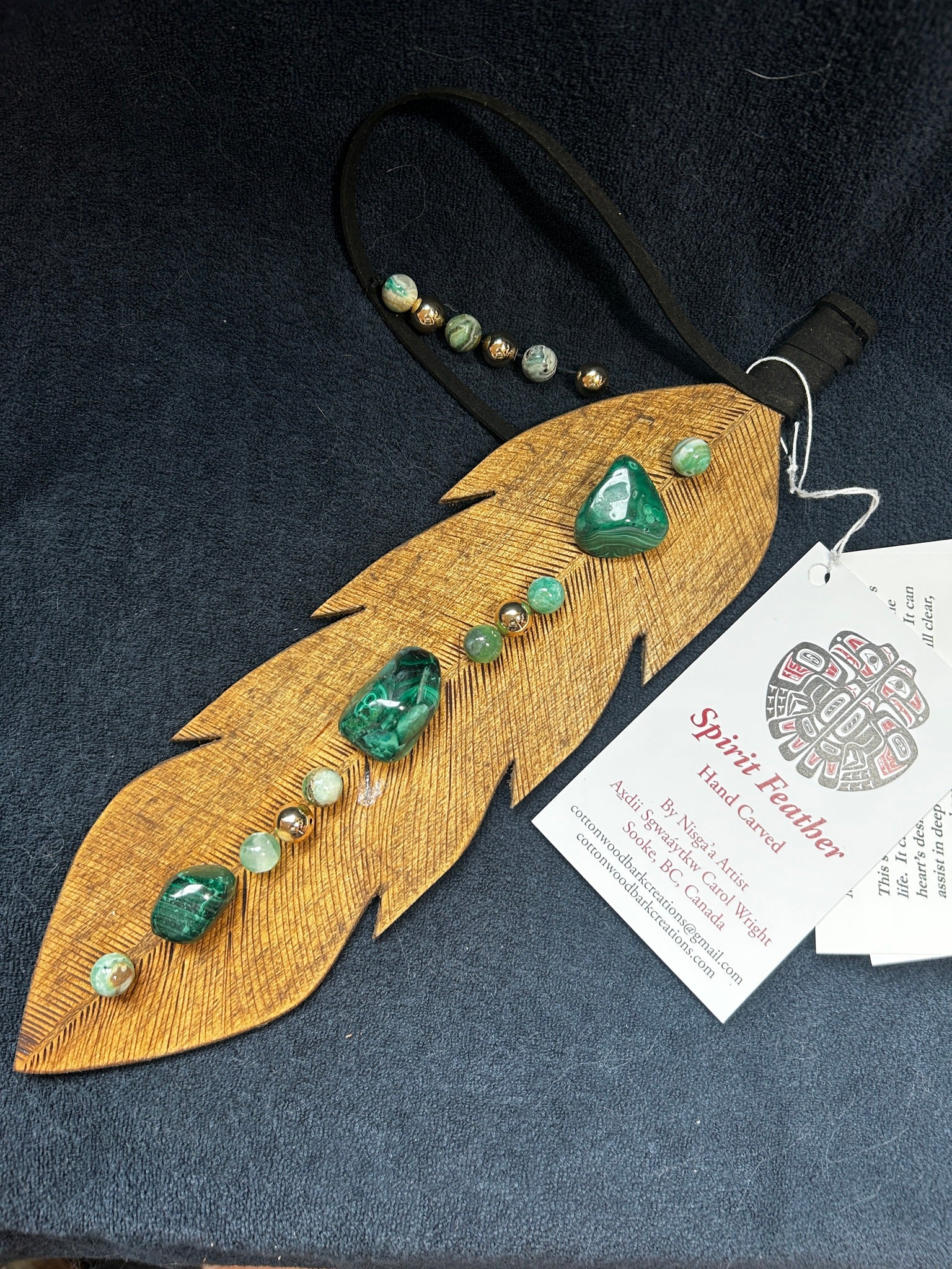 Spirit Feather - Malachite